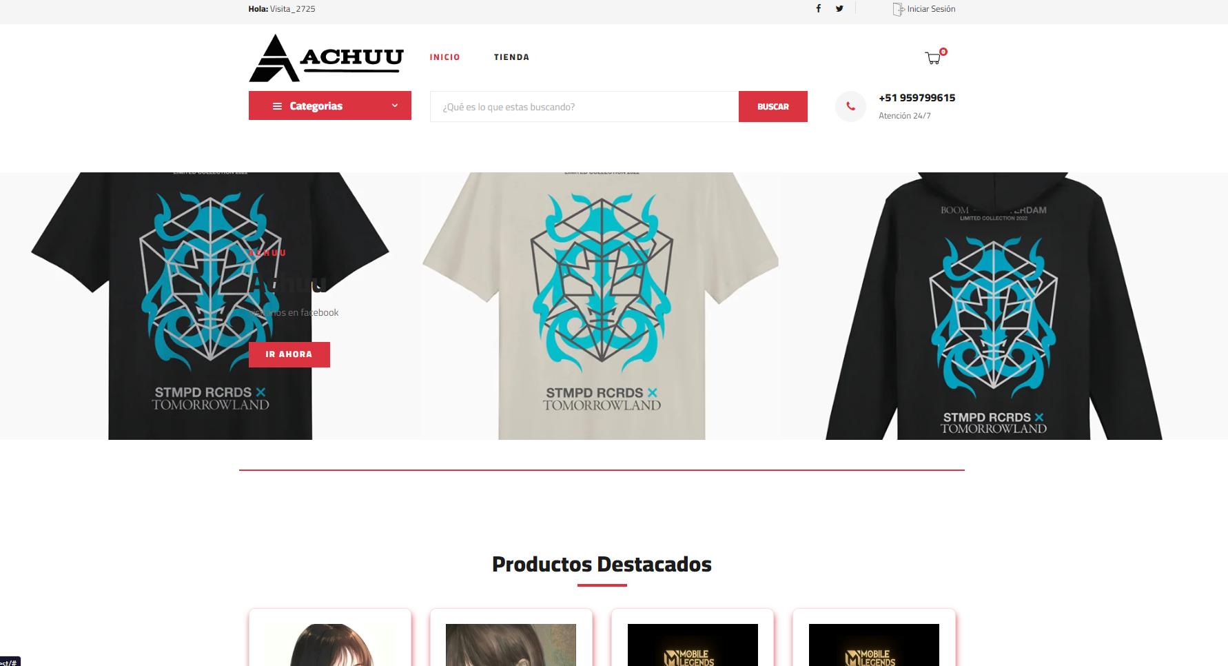 Achuu.online - Ecommerce